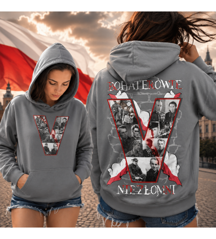 Damska bluza z kapturem BOHATEOWIE NIEZŁOMNI